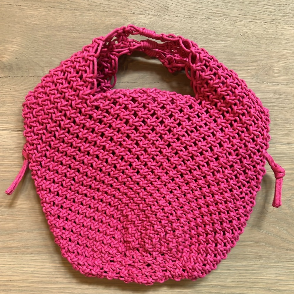 COS Hot Pink Braided Bag
